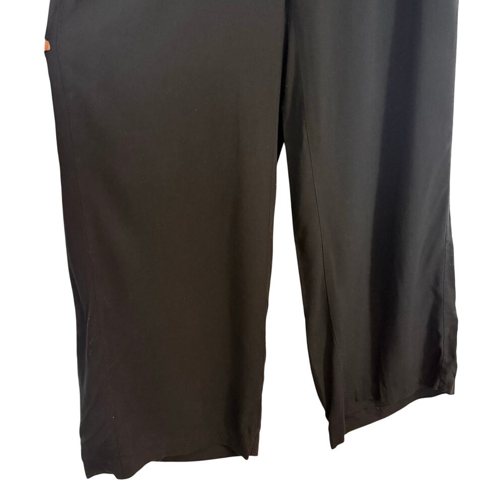 Old Navy Playa Wide Leg Comfort Waistband Black Pants Size L - Picture 3 of 10